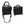 Two black storage bags with mesh pockets and carrying handles