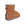 Cloud Nine Sheepskin tan suede ankle boot with white wool lining and branded heel plate
