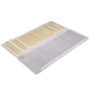 HealthyLine infrared heating mat with gold and grey panels