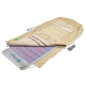 HealthyLine infrared heating mat with remote control and beige cover
