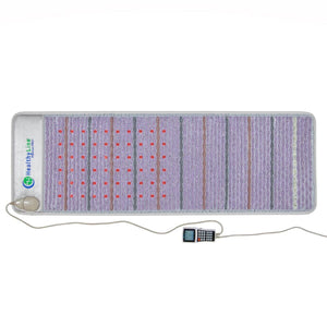 HealthyLine Platinum PRO mat with purple textured surface and digital controller