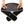 Hands holding a black HealthyLine heating belt with a mesh panel and power button