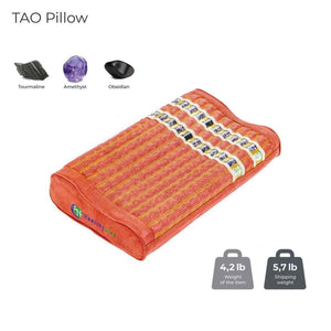HealthyLine TAO pillow with tourmaline amethyst and obsidian stones
