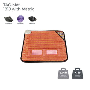 HealthyLine TAO Mat 1818 with tourmaline amethyst and obsidian stones