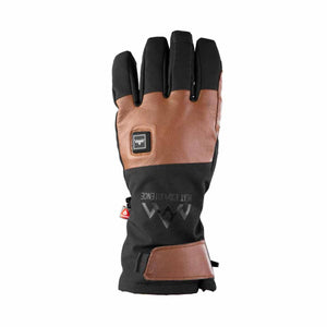 Heat Experience black and brown leather heated glove