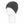 Charcoal grey knit beanie on a white mannequin head