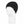 Black ribbed beanie on a white mannequin head