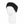 Black knit headband on a white mannequin head