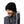 Man wearing a black Heat Holders ribbed beanie hat