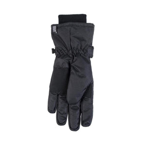 Heat Holders black winter glove with textured palm grip and adjustable wrist strap