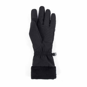 Heat Holders black winter glove with textured palm and faux fur cuff