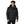 Man wearing a black Helly Hansen hooded puffer jacket