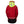 Back view of Helly Hansen red sailing jacket with high visibility yellow hood and reflective details