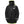 Helly Hansen black waterproof sailing jacket with high collar and neon yellow accents