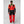 Back view of Helly Hansen red and black sailing bib trousers with yellow shoulder straps