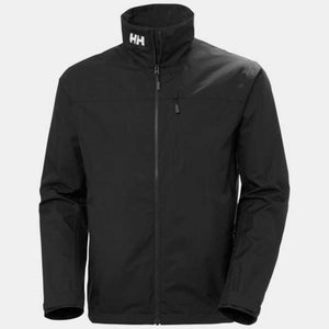 Helly Hansen black zip up jacket with high collar and HH logo