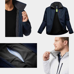 Helly Hansen jacket showing fleece lining and zipper details