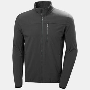 Helly Hansen black softshell jacket with a full zip and a vertical chest pocket