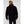 Back view of a person wearing a black Helly Hansen jacket with logo on the collar