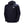 Helly Hansen navy blue hooded rain jacket with HH logo on chest