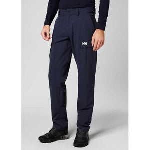 Helly Hansen navy blue cargo pants with HH logo on the side pocket