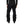 Back view of Helly Hansen black ski pants worn with ski boots