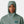 Man wearing a sage green Helly Hansen hooded jacket