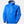 Helly Hansen blue hooded rain jacket with front zipper