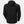 Back view of a black Helly Hansen hooded jacket
