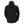 Back view of a black Helly Hansen hooded softshell jacket