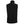 Back view of a black sleeveless softshell vest with a high collar