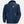Helly Hansen navy blue hooded windbreaker jacket with front zipper and HH logo