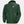 Helly Hansen green hooded rain jacket with front zipper and HH logo