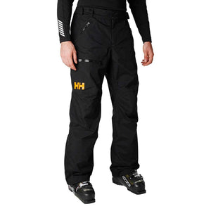 Helly Hansen black ski pants with zippered pockets and HH logo