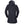 Back view of Helly Hansen navy blue hooded rain jacket