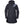 Helly Hansen black hooded rain jacket with front zipper and button closure