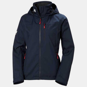 Helly Hansen navy blue hooded jacket with red zipper pulls