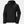 Black Helly Hansen hooded waterproof jacket with front zipper and chest pocket