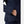 Close up of a navy blue Helly Hansen quilted jacket pocket with hand inside