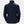 Back view of a navy Helly Hansen quilted jacket with white HH logo on the shoulder