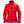 Helly Hansen red waterproof jacket with black zippers and high collar