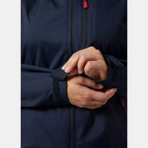 Close up of Helly Hansen jacket sleeve with adjustable velcro cuff