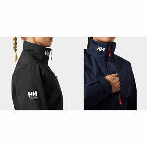 Helly Hansen jacket showing HH logo on collar and sleeve