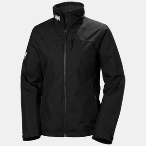 Helly Hansen black softshell jacket with front zipper and high collar