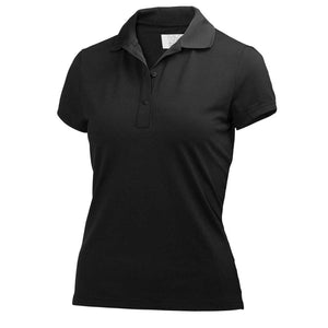 Helly Hansen black short sleeve polo shirt with button placket