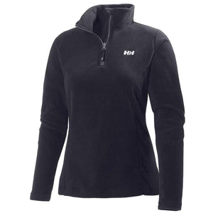 Helly Hansen black fleece quarter zip pullover with logo