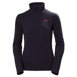 Helly Hansen black fleece quarter zip pullover with HH logo