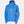 Helly Hansen blue hooded rain jacket with front zipper and HH logo