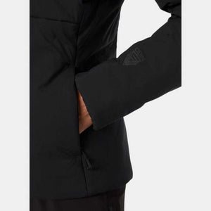 Helly Hansen black jacket sleeve with Odin logo detail