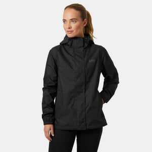 Helly Hansen black hooded rain jacket